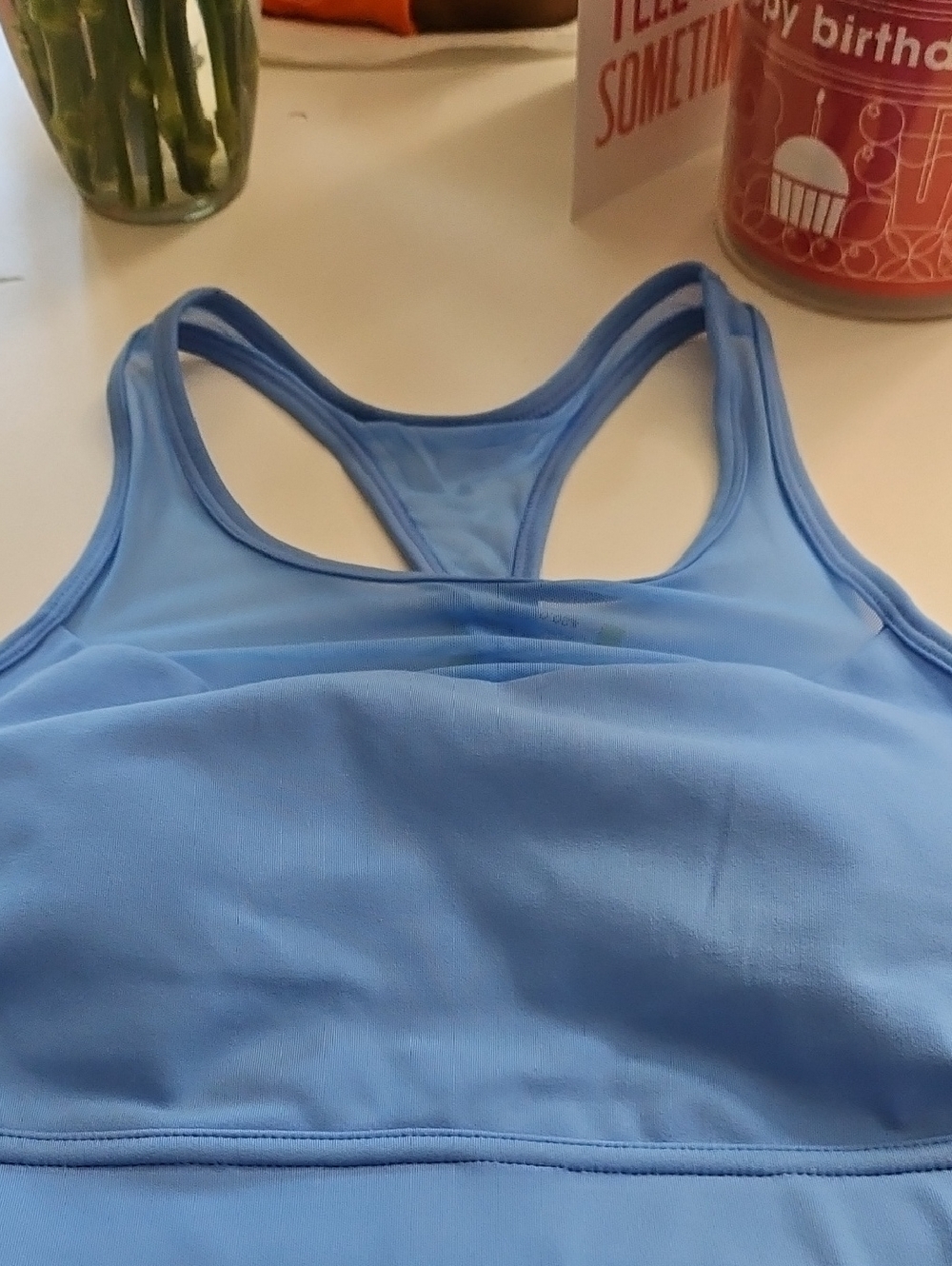all in motion Light Blue Racerback Sports Bra